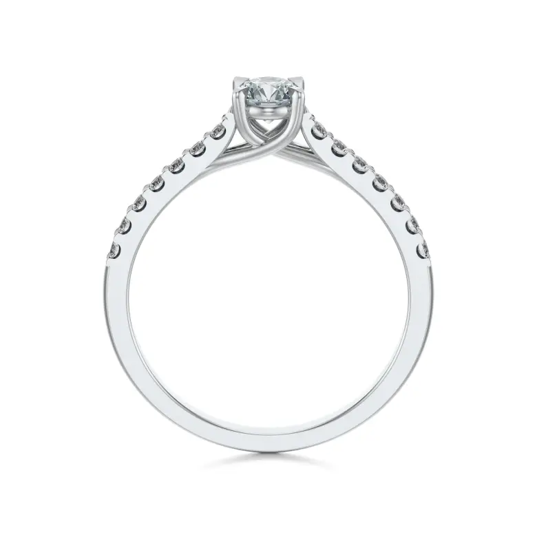 Pierścionek zaręczynowy z diamentami